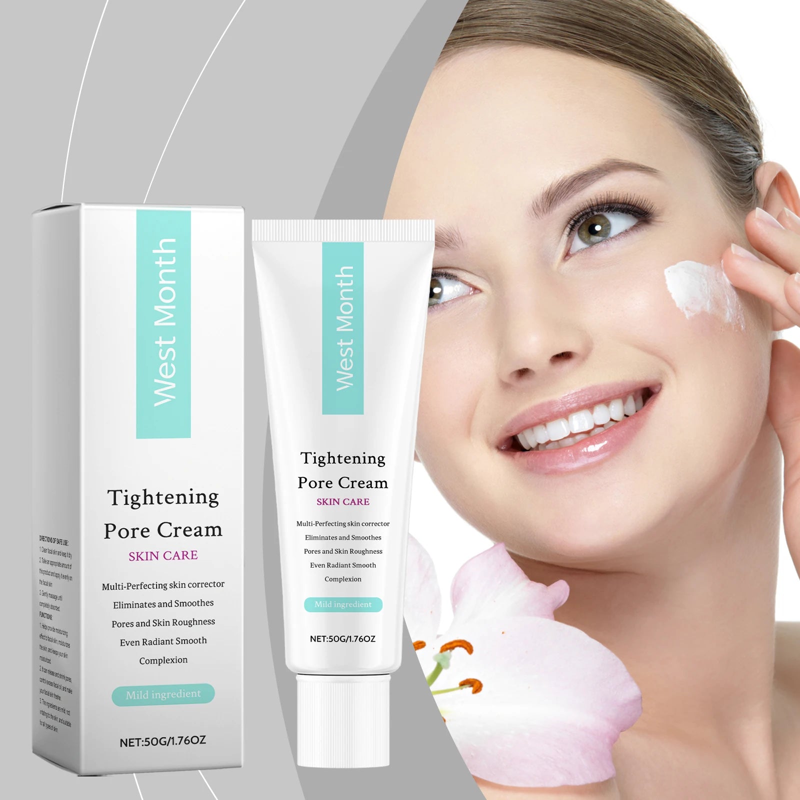 West&Month Pore Tightening Cream 50g – Oil Control & Brightening