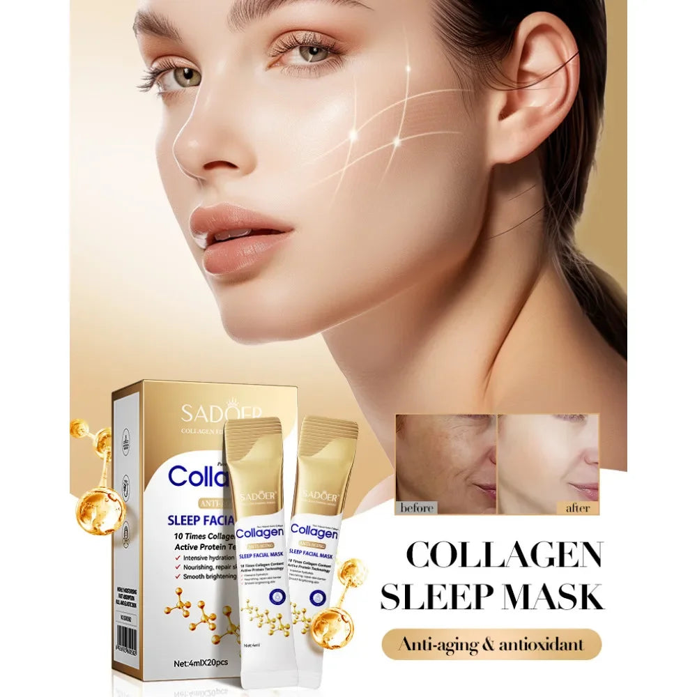 SADOER Collagen Sleeping Face Mask – 30pcs