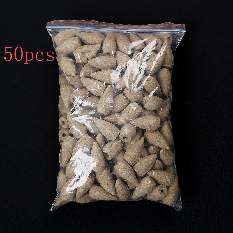 Backflow Incense Cones – Mixed Scents for Yoga & Tea Room