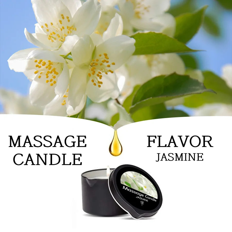 Massage Candle – Essential Oils, 1–2oz, Six Scents