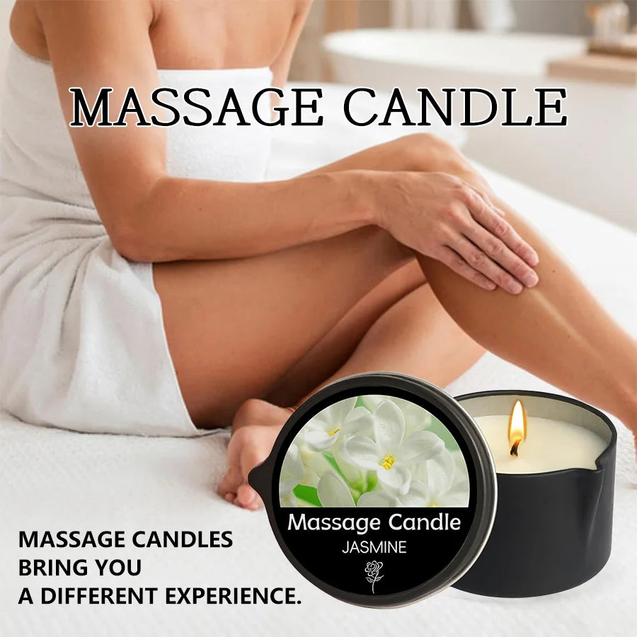 Massage Candle – Essential Oils, 1–2oz, Six Scents
