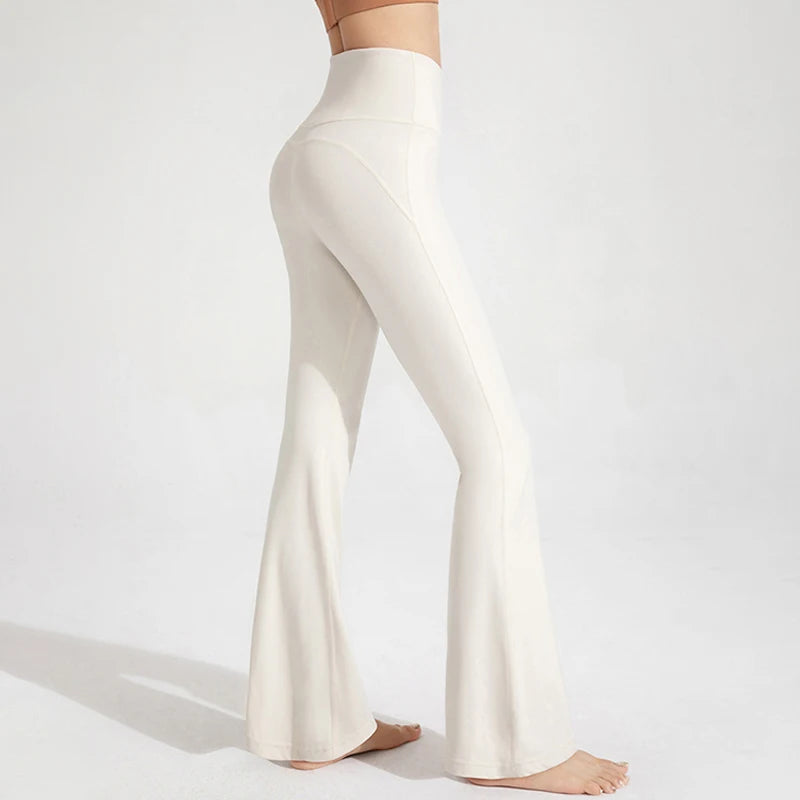 High-Waist Hip-Lifting Bell Bottom Pants – Yoga & Fitness