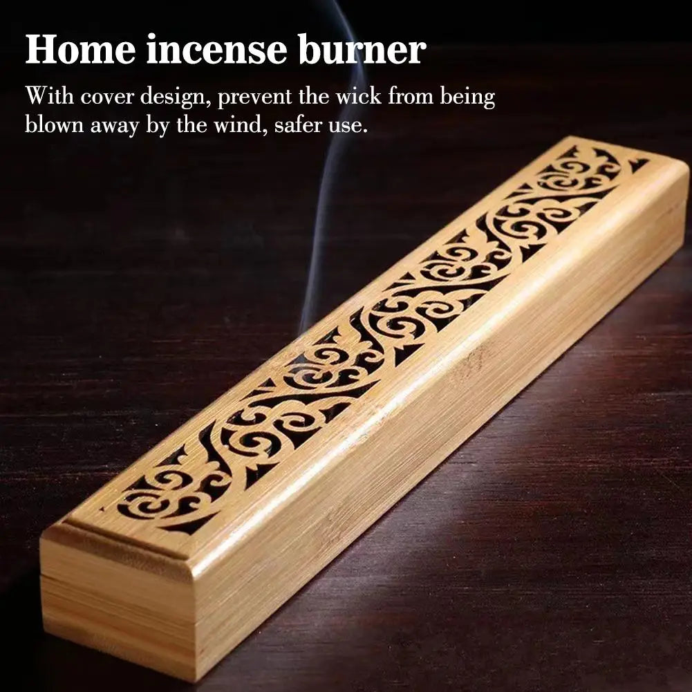 Bamboo Incense Holder – Anti-Ash Japanese Style