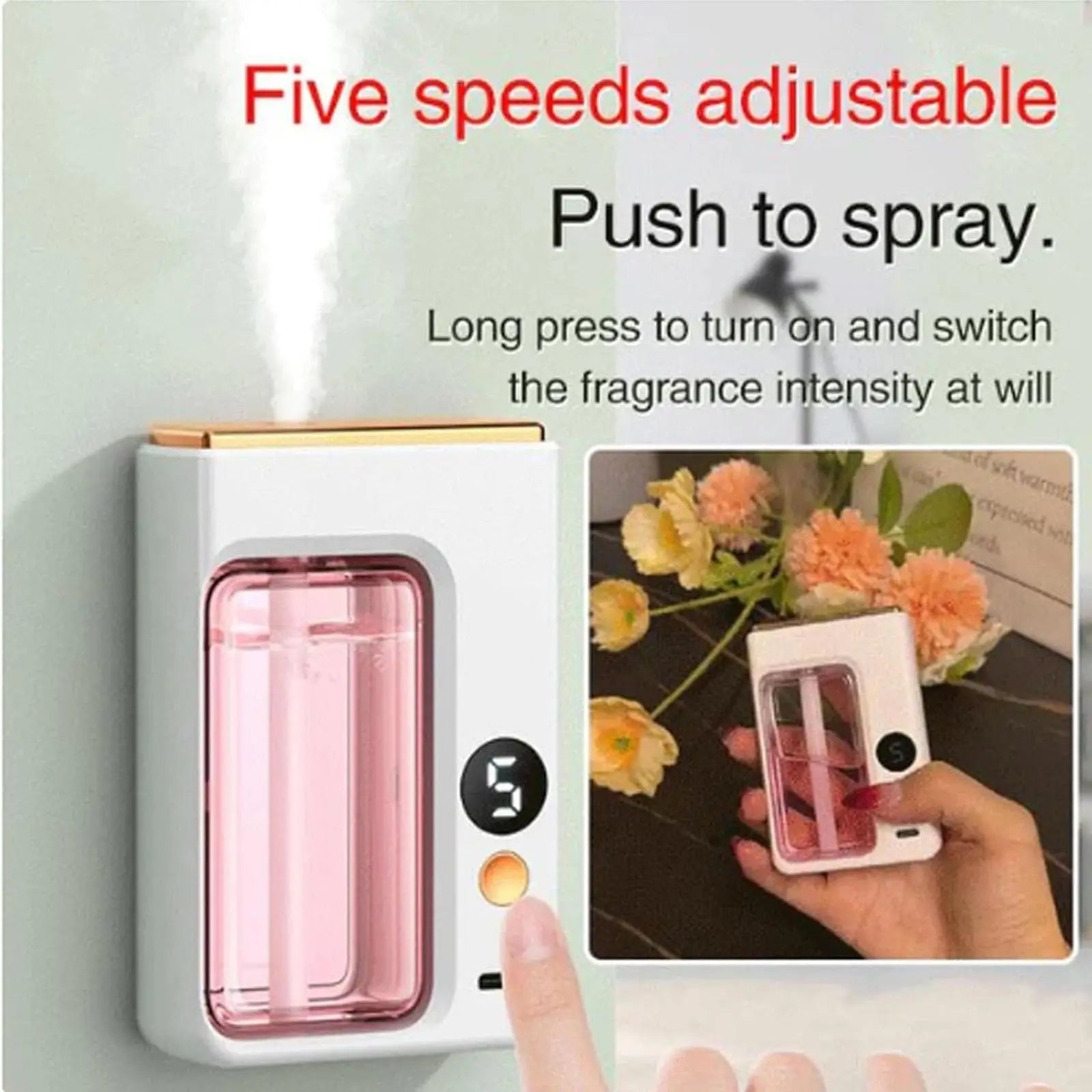 Automatic Car Aroma Diffuser with Display
