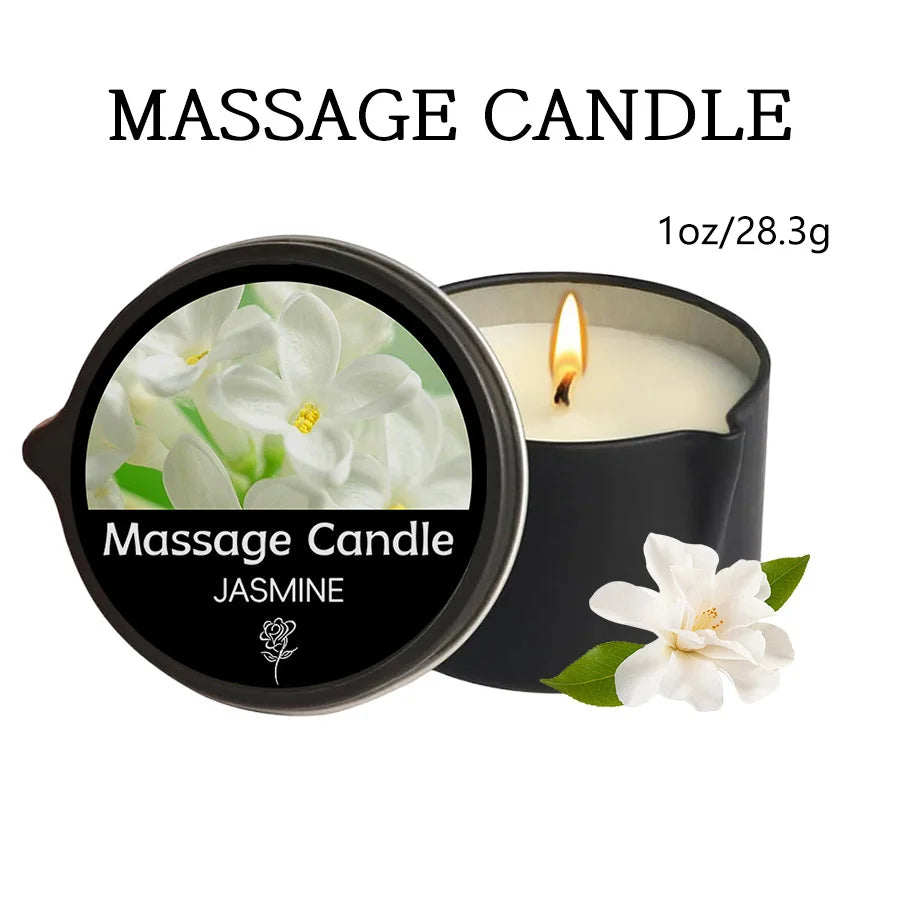 Massage Candle – Essential Oils, 1–2oz, Six Scents