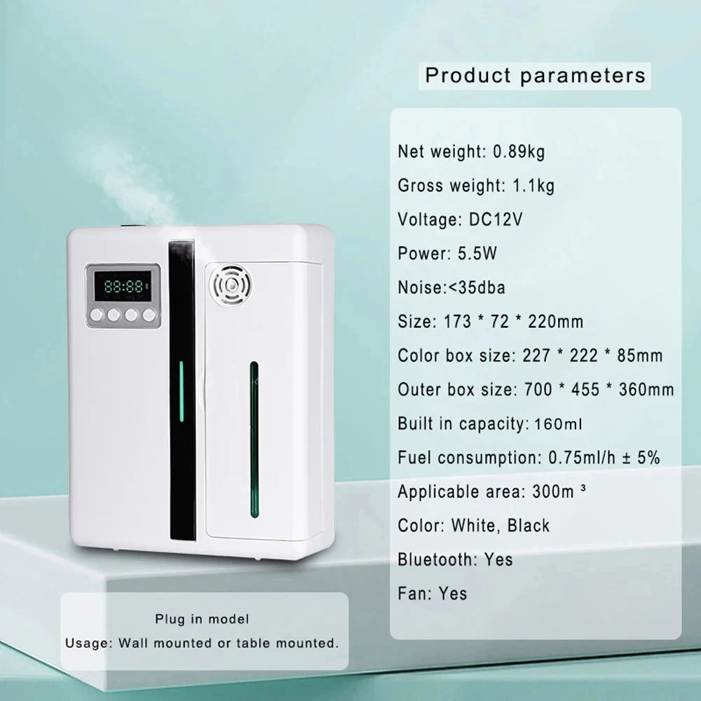 Wall-Mounted Scent Machine – 160ML Aroma Diffuser