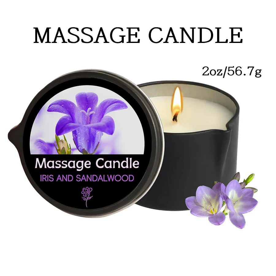 Massage Candle – Essential Oils, 1–2oz, Six Scents