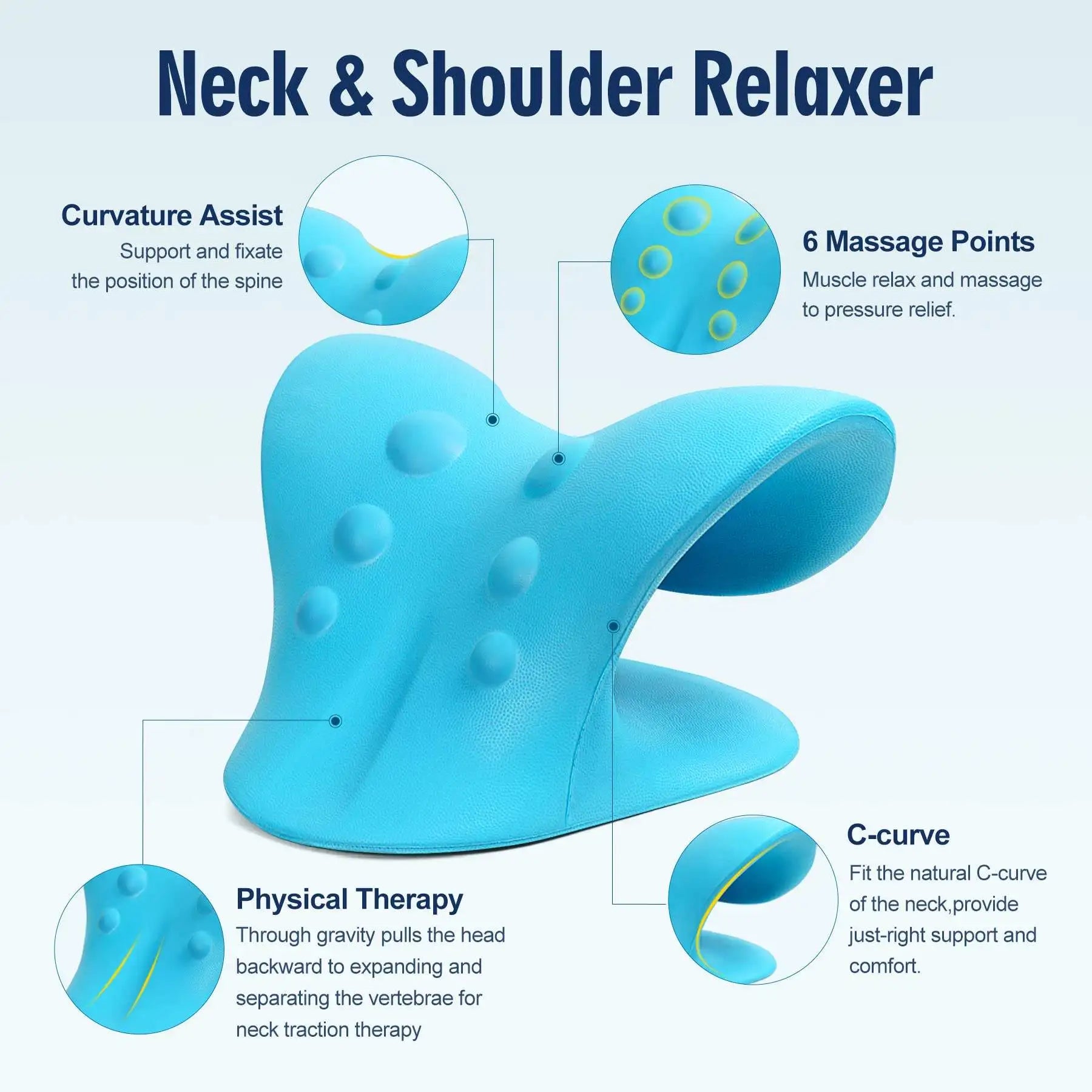 Cervical Neck & Shoulder Traction Device – Pain Relief Relaxer
