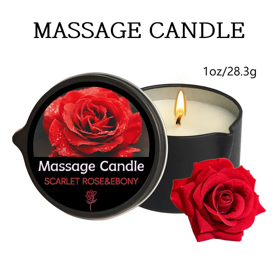 Massage Candle – Essential Oils, 1–2oz, Six Scents