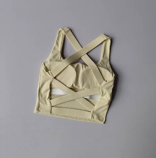 Seamless Sports Bra – Push-Up Yoga & Fitness Top