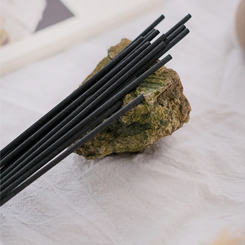 50pcs Black Rattan Reed Sticks – Aromatherapy Diffuser Refill