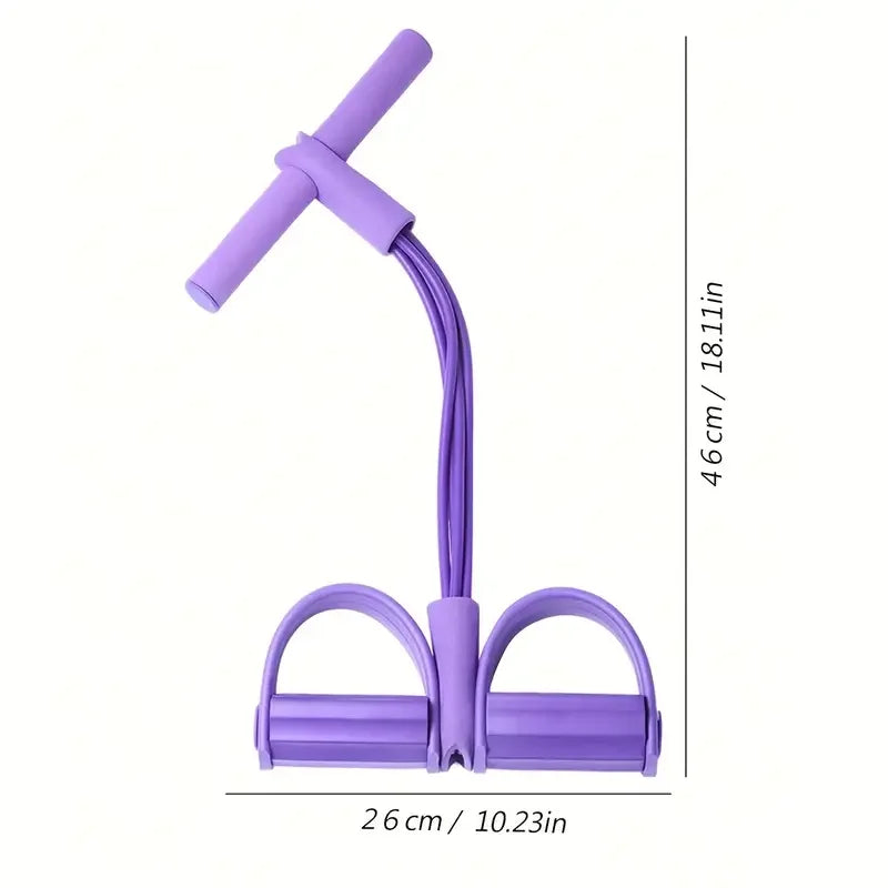 4-Tube Fitness Tensioner – Yoga & Ab Strength Trainer
