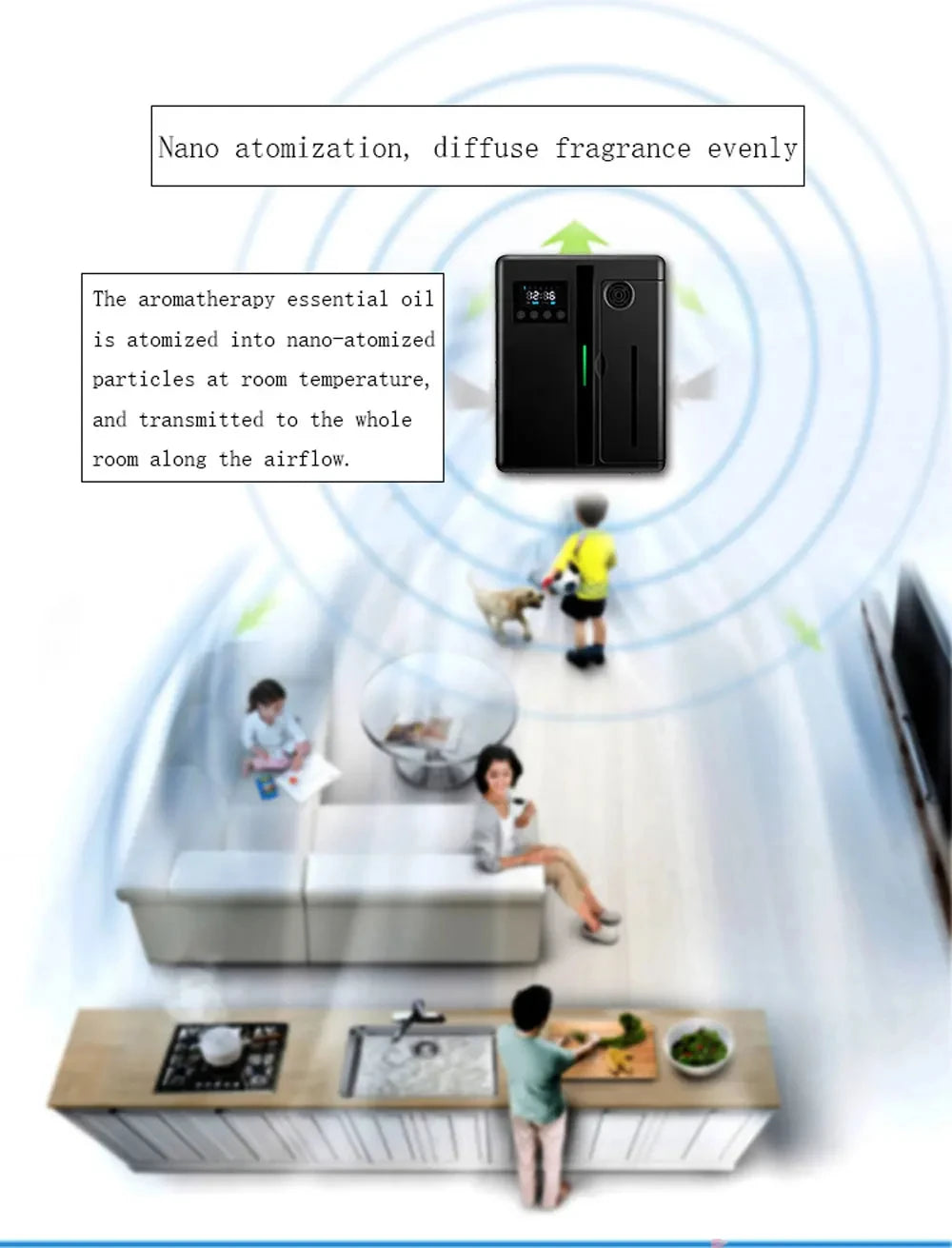 Wall-Mounted Scent Machine – 160ML Aroma Diffuser