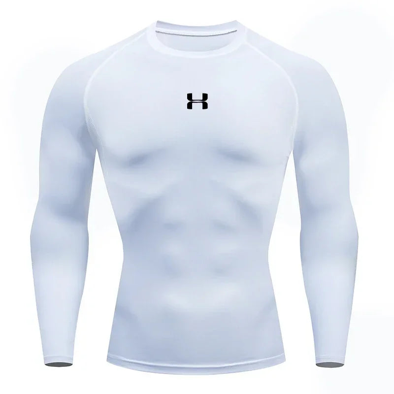 2025 Men’s Long Sleeve Sports T-Shirt – Quick Dry & Breathable