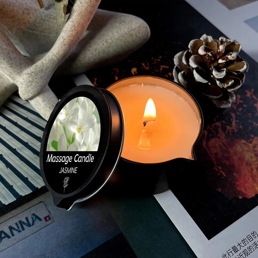 Massage Candle – Essential Oils, 1–2oz, Six Scents