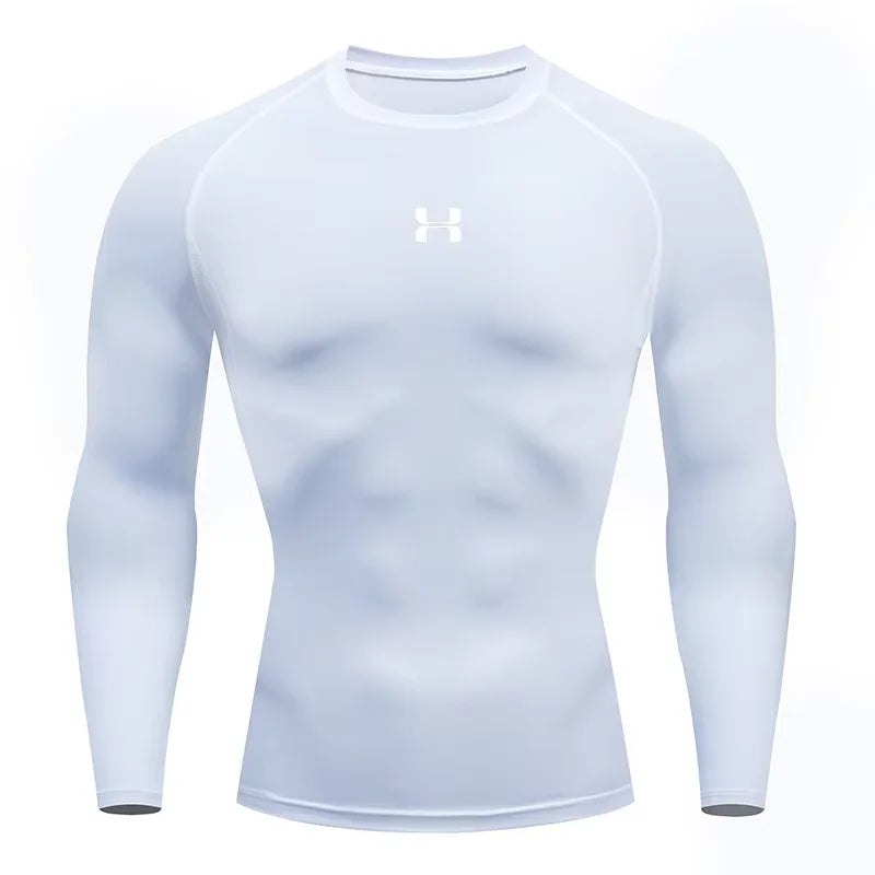 2025 Men’s Long Sleeve Sports T-Shirt – Quick Dry & Breathable