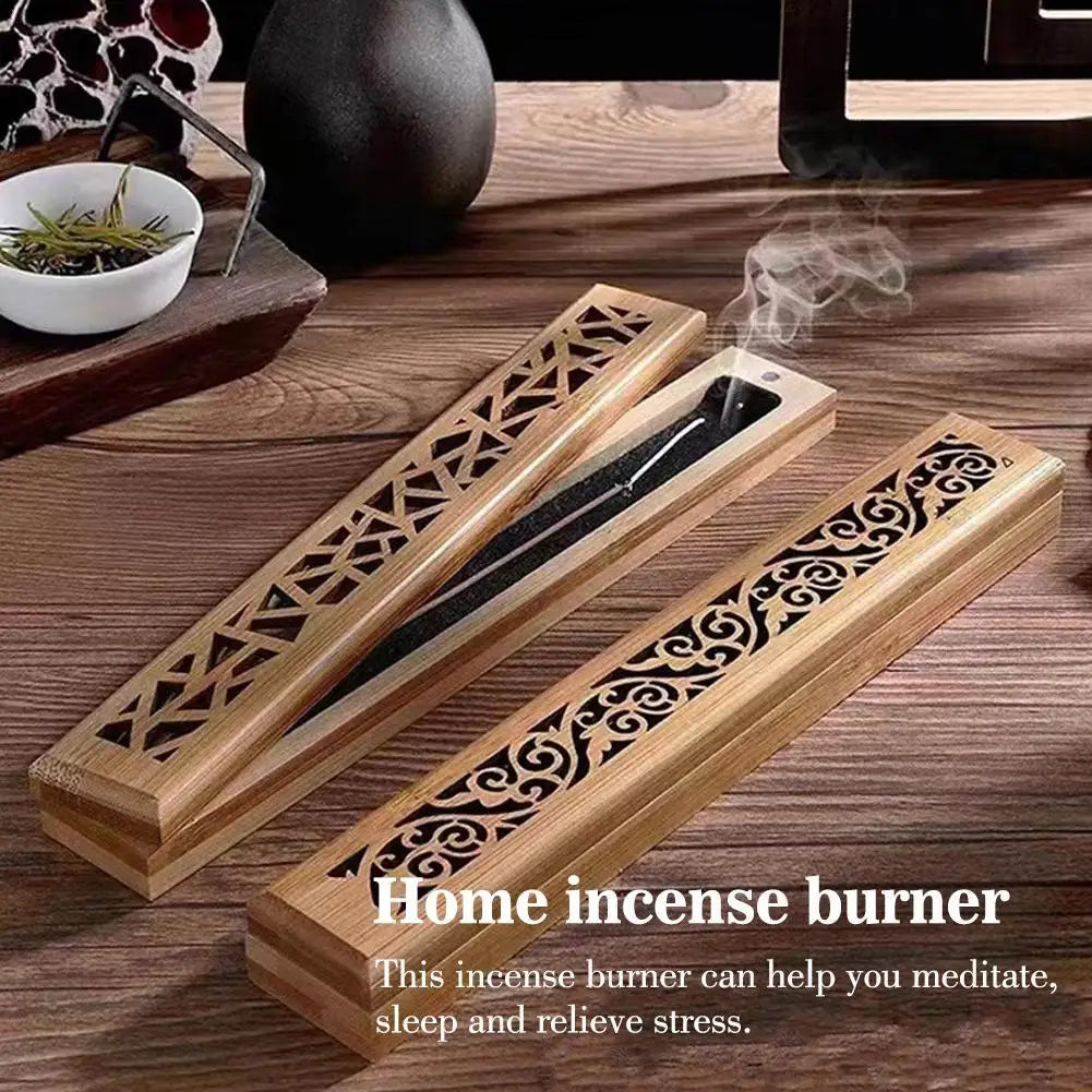 Bamboo Incense Holder – Anti-Ash Japanese Style