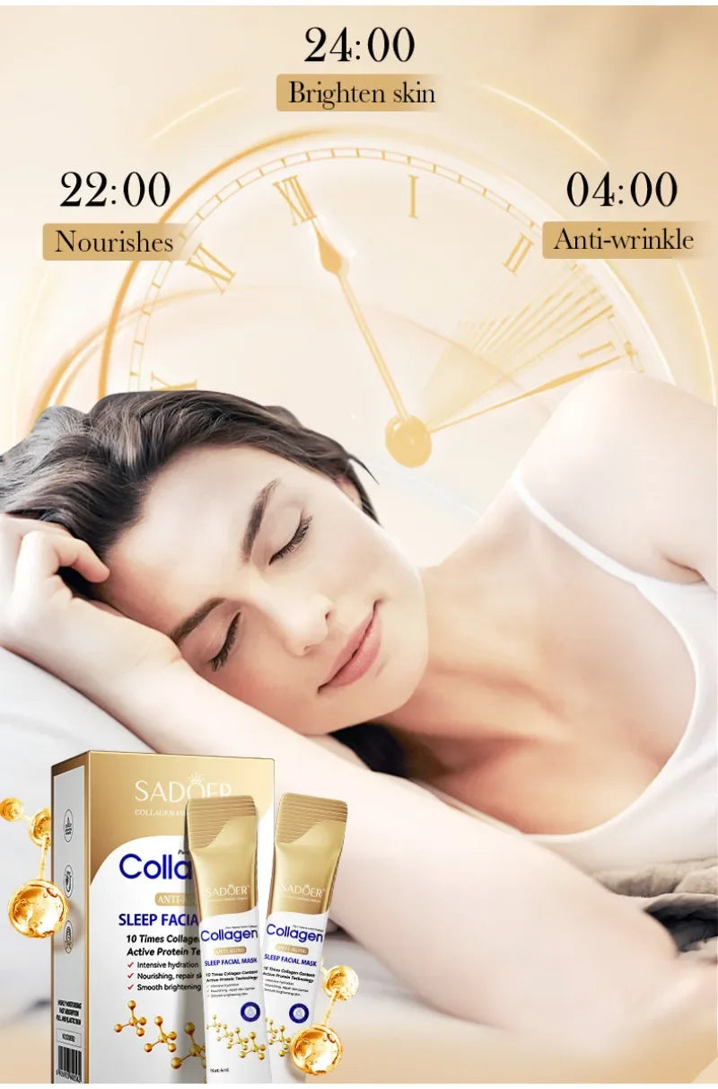 SADOER Collagen Sleeping Face Mask – 30pcs