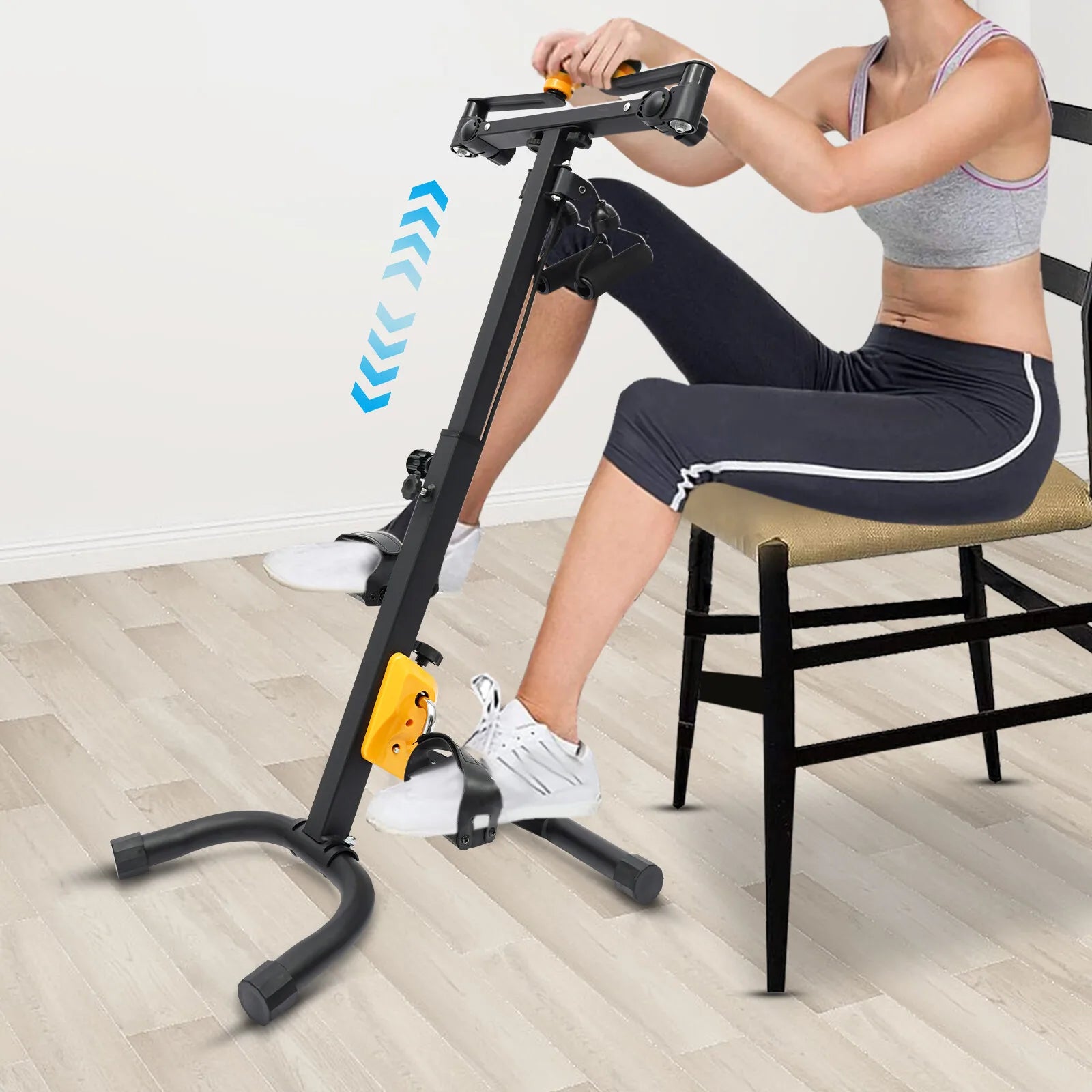 Foldable Pedal Exerciser Bike – Adjustable Home Rehab for Seniors