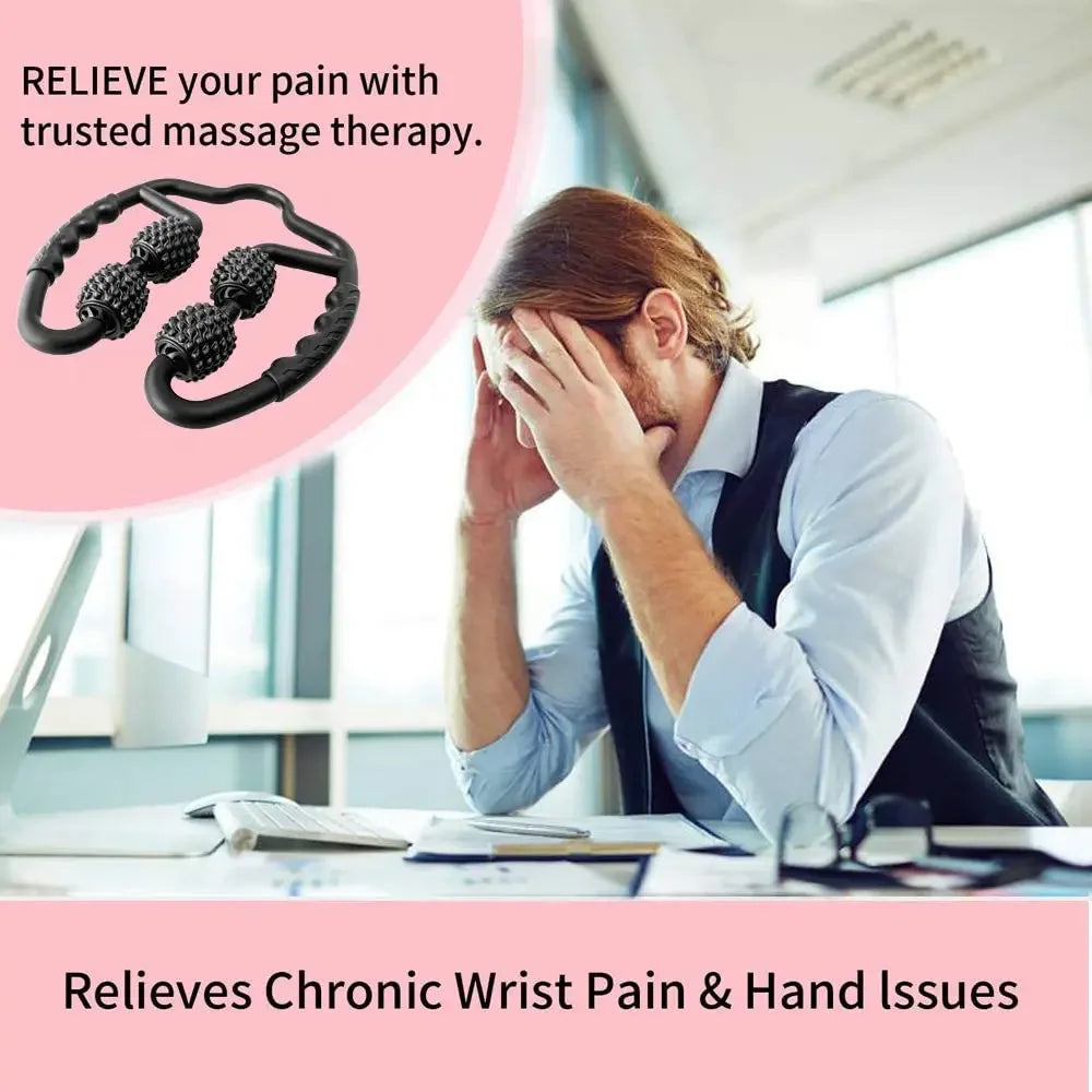 4-Wheel Foam Roller – Deep Tissue Muscle Massager 360°