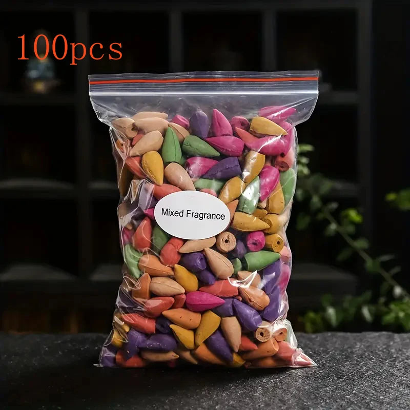 Backflow Incense Cones – Mixed Scents for Yoga & Tea Room