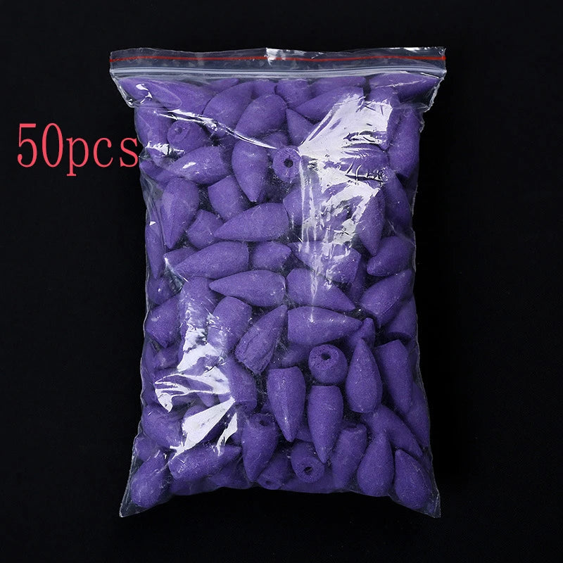 Backflow Incense Cones – Mixed Scents for Yoga & Tea Room