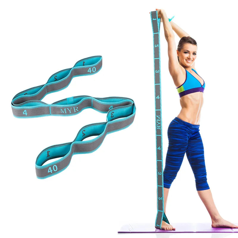 Elastic Yoga Stretching Strap – Loop Band for Yoga & Pilates