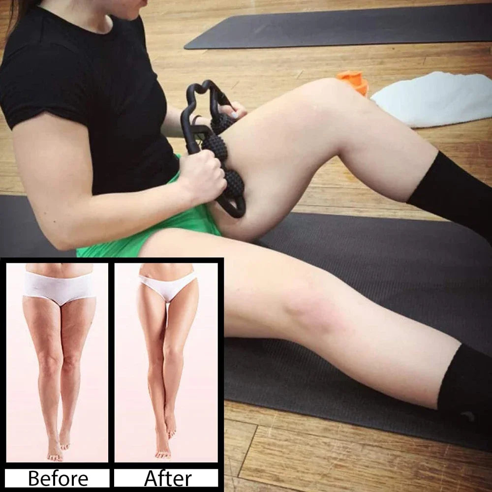 4-Wheel Foam Roller – Deep Tissue Muscle Massager 360°