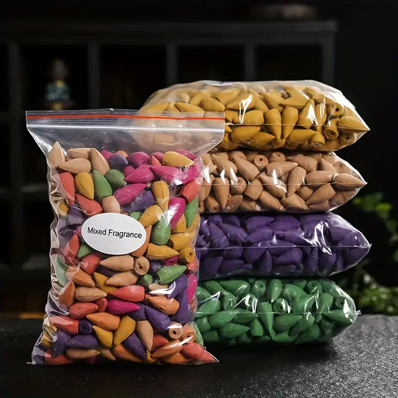 Backflow Incense Cones – Mixed Scents for Yoga & Tea Room