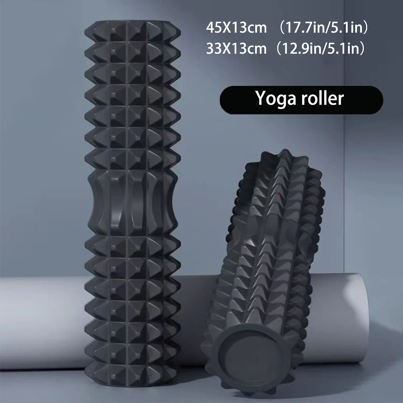 45cm Yoga Foam Roller – Muscle Massage & Pilates Block