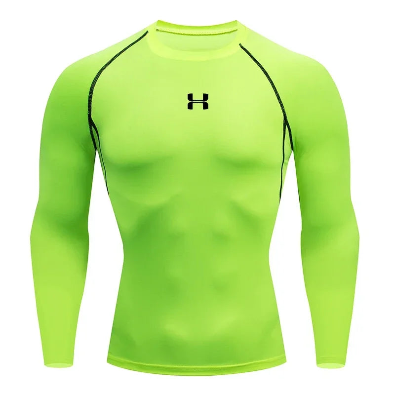 2025 Men’s Long Sleeve Sports T-Shirt – Quick Dry & Breathable