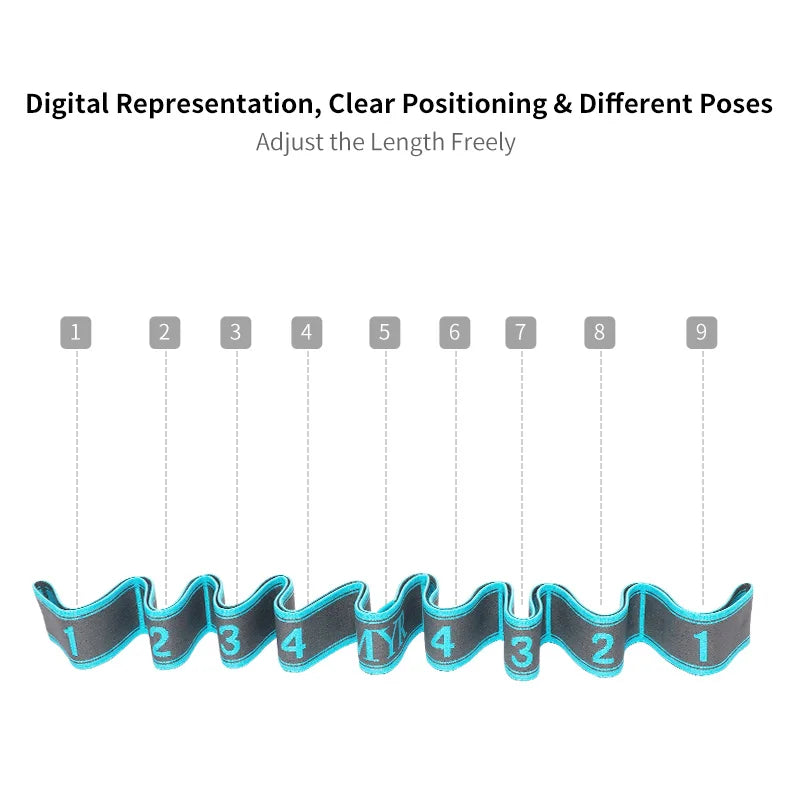 Elastic Yoga Stretching Strap – Loop Band for Yoga & Pilates