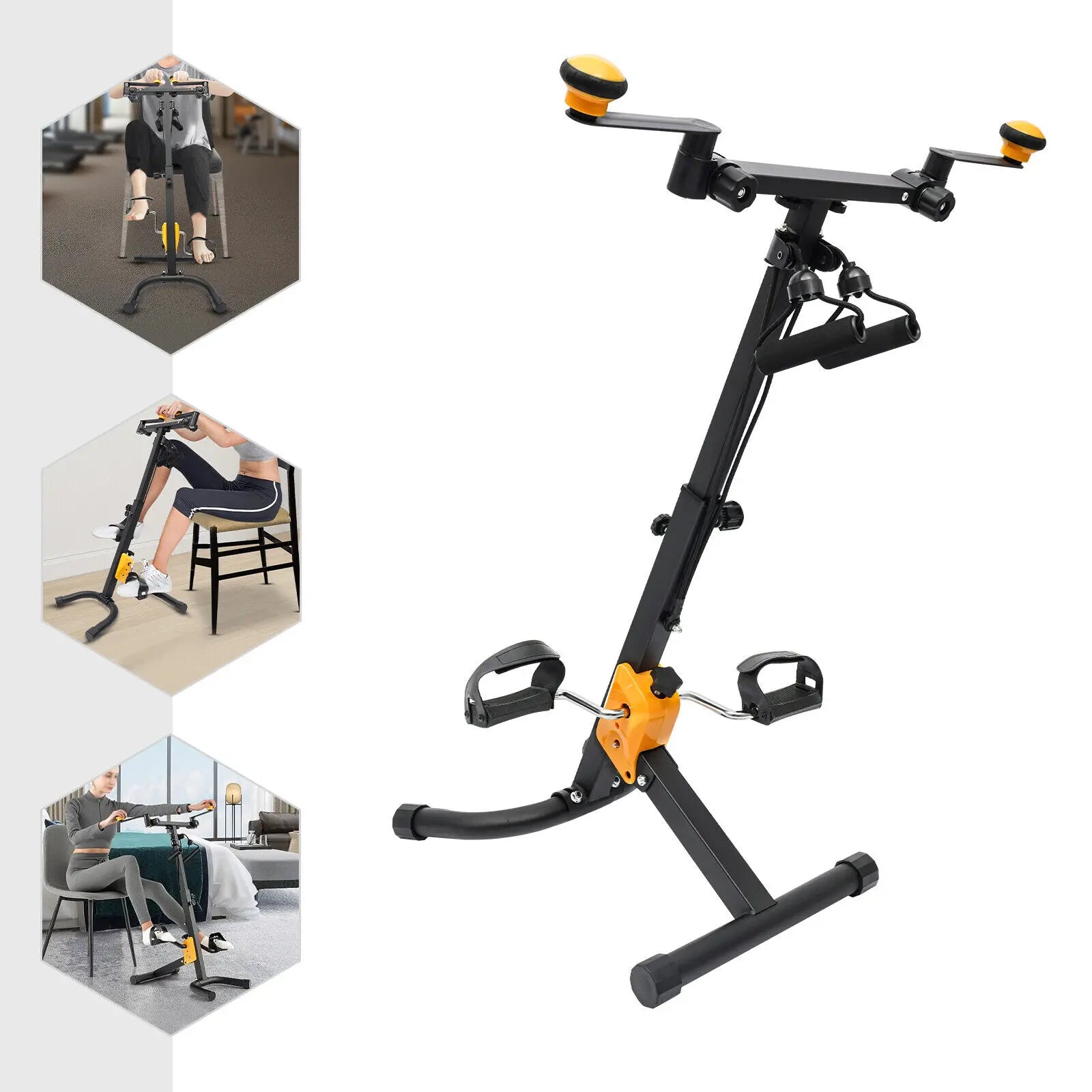 Foldable Pedal Exerciser Bike – Adjustable Home Rehab for Seniors