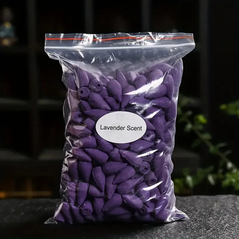 Backflow Incense Cones – Mixed Scents for Yoga & Tea Room