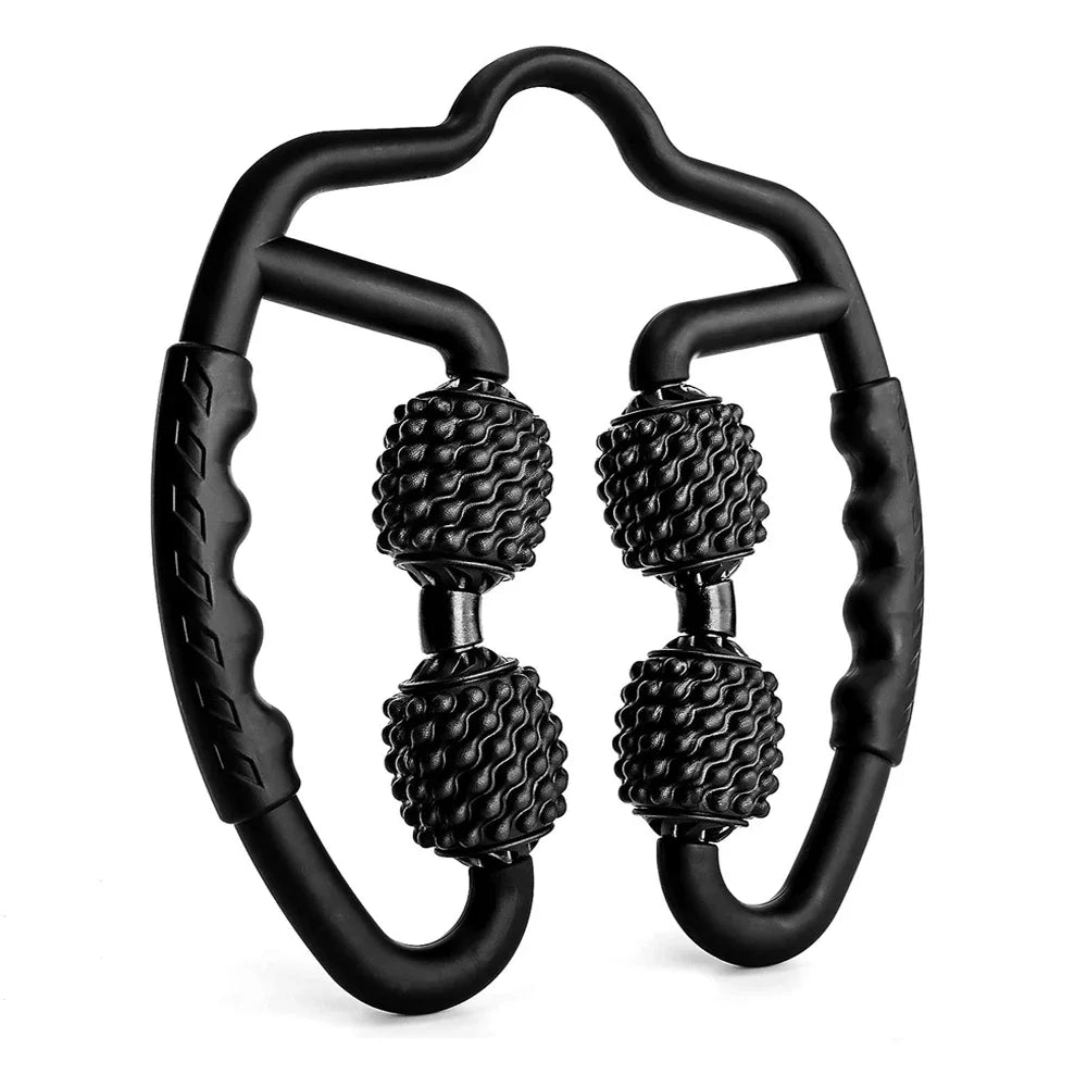 4-Wheel Foam Roller – Deep Tissue Muscle Massager 360°