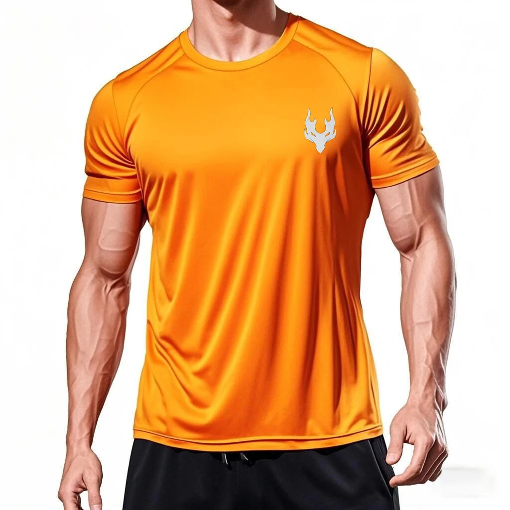 Men’s Quick-Dry Running T-Shirt – Summer Sports & Gym Tee