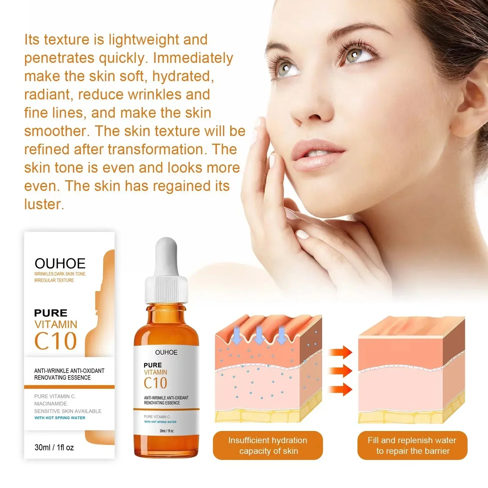Vitamin C Face Serum – Anti-Aging & Brightening Essence
