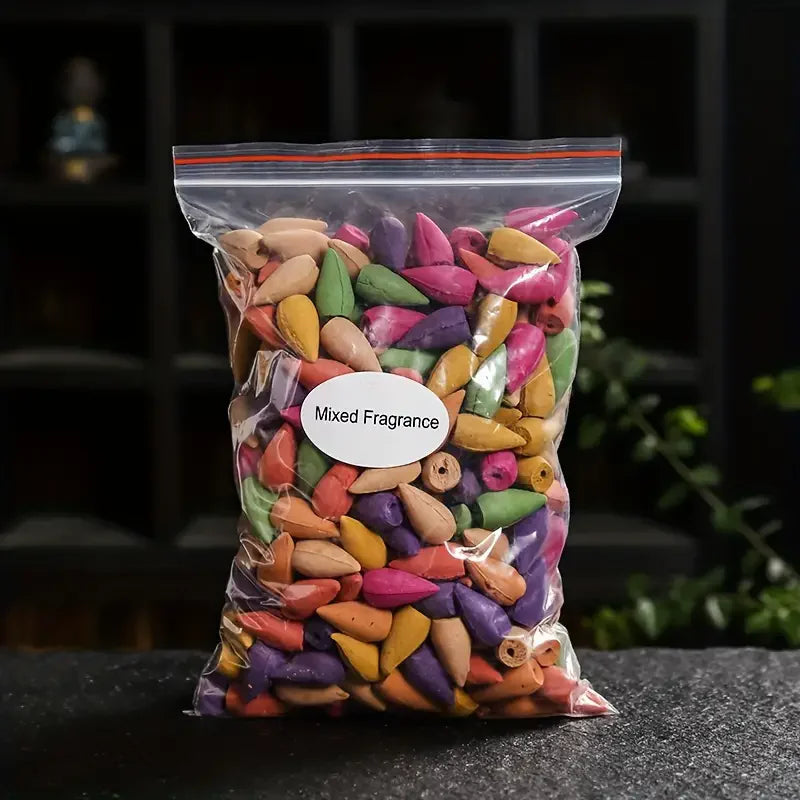 Backflow Incense Cones – Mixed Scents for Yoga & Tea Room