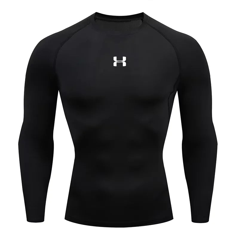 2025 Men’s Long Sleeve Sports T-Shirt – Quick Dry & Breathable