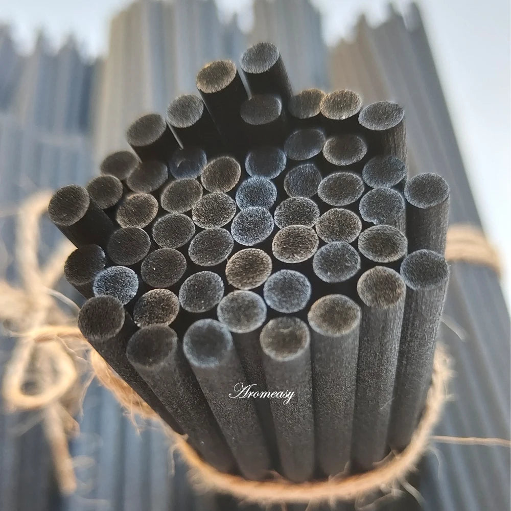 50pcs Black Rattan Reed Sticks – Aromatherapy Diffuser Refill