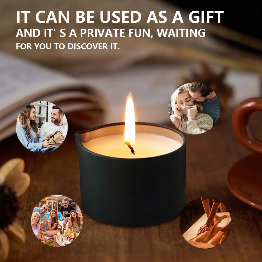 Massage Candle – Essential Oils, 1–2oz, Six Scents