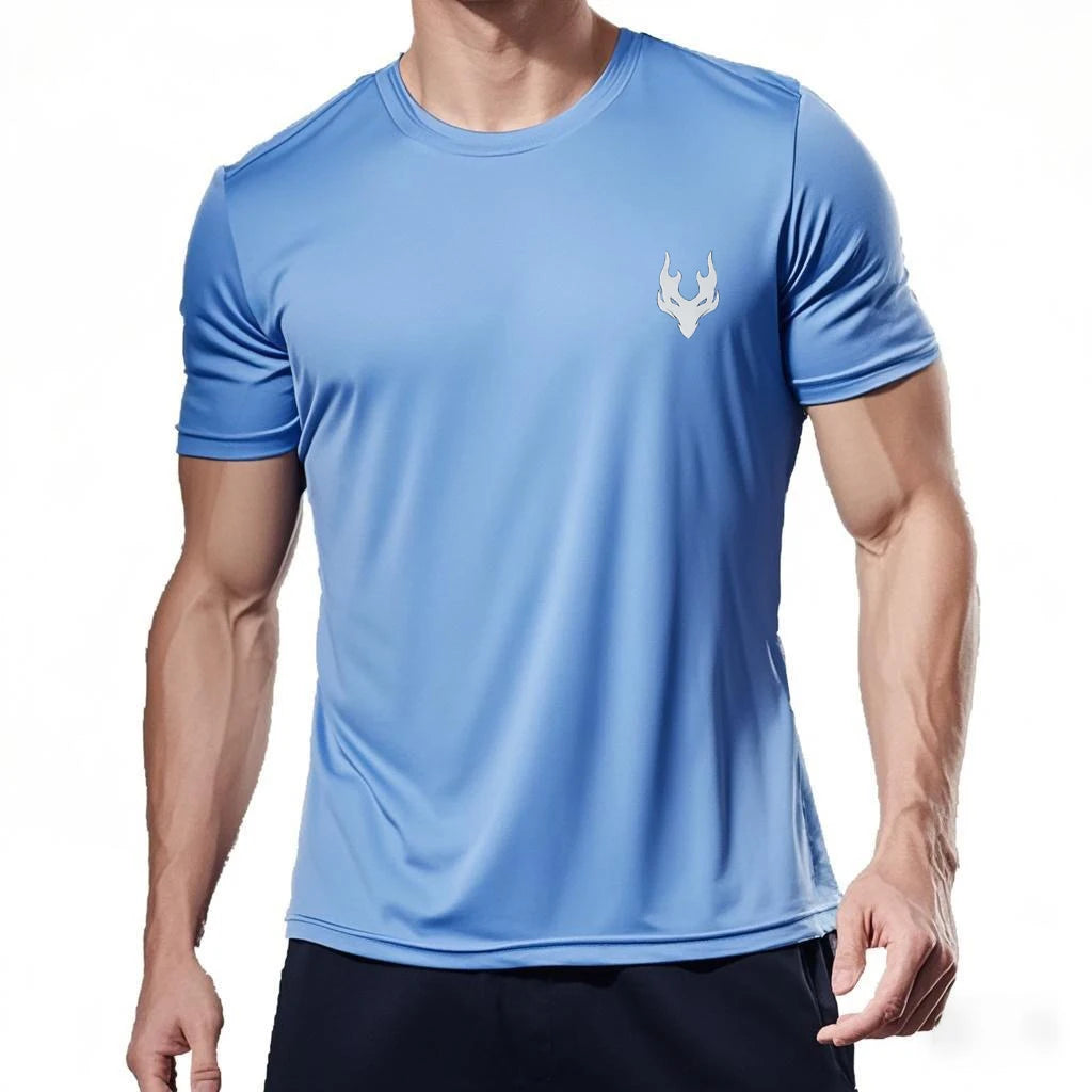 Men’s Quick-Dry Running T-Shirt – Summer Sports & Gym Tee