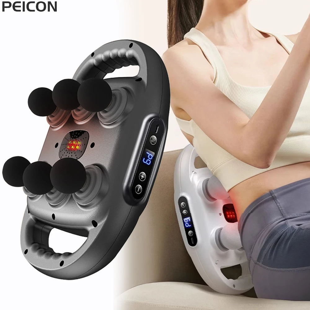 Fascia Gun Muscle Massager – 6-Head Professional Body Massager