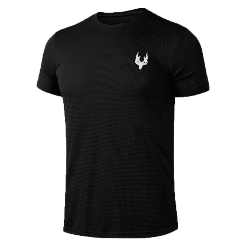 Men’s Quick-Dry Running T-Shirt – Summer Sports & Gym Tee