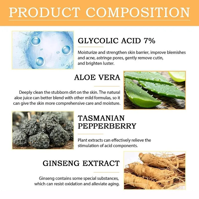 Glycolic Acid 7% Toning Solution – Exfoliating & Skin Renewal