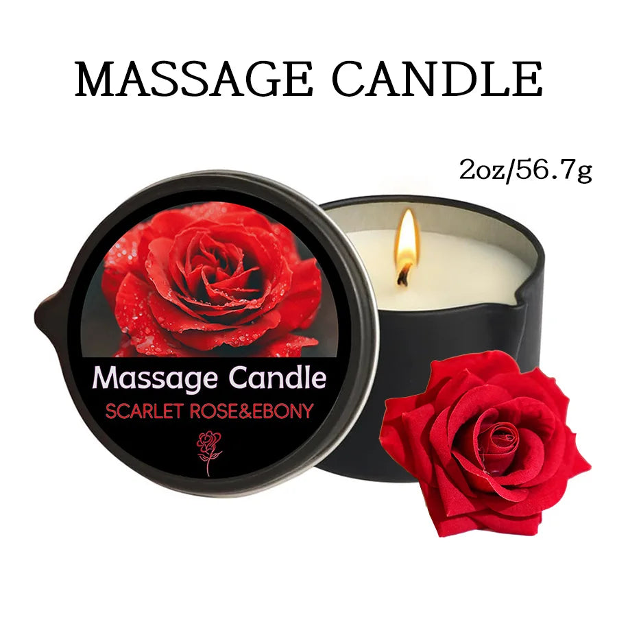Massage Candle – Essential Oils, 1–2oz, Six Scents