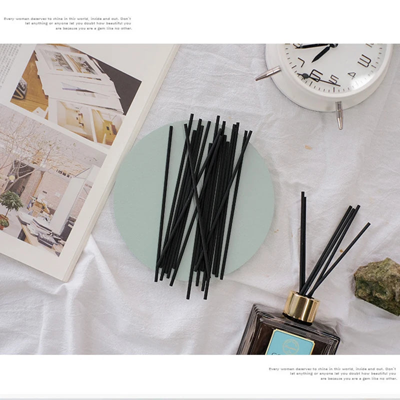 50pcs Black Rattan Reed Sticks – Aromatherapy Diffuser Refill