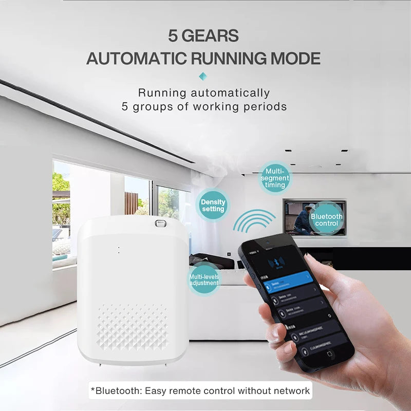 Smart Bluetooth Aroma Diffuser – 500m³ Coverage