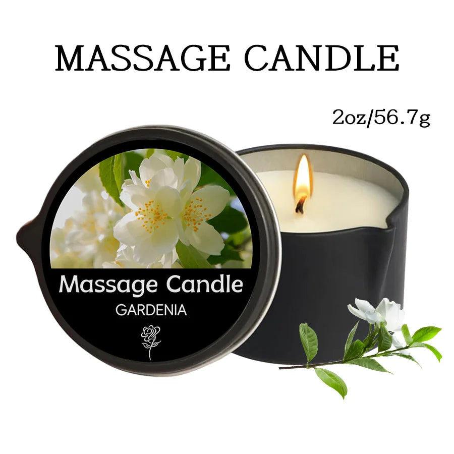 Massage Candle – Essential Oils, 1–2oz, Six Scents