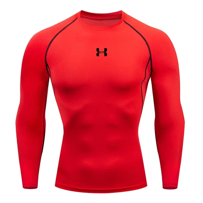 2025 Men’s Long Sleeve Sports T-Shirt – Quick Dry & Breathable